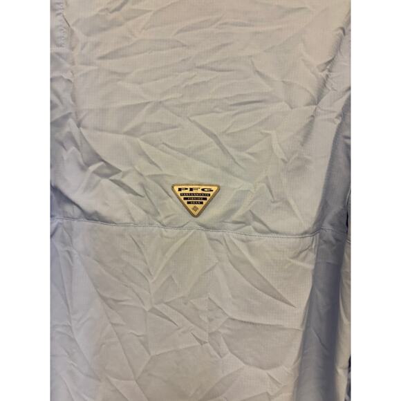 Columbia PFG Omni-Shade Long Sleeve Button Down Tops (Set of Two) Orange Blue - Picture 11 of 13